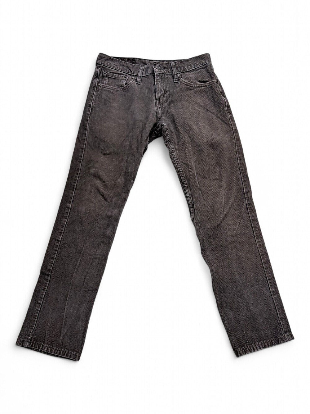 Levis 511 Slim Straight Corduroy Pants Brown Womens Size 27x30 Stretch Cords